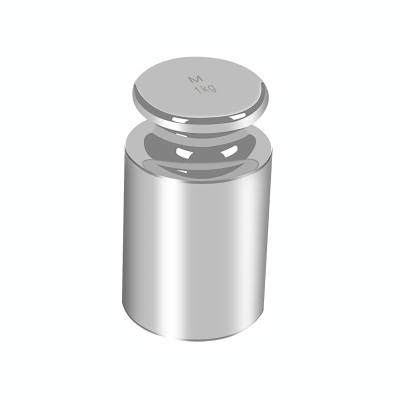 CYLINDRICAL CALIBRATION WEIGHT 1KG STAINLESS STEEL — image 1