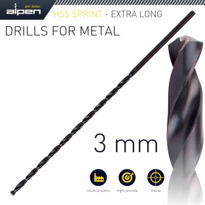 HSS DRILL BIT 3MM 150X100 EXTRA LONG — image 1