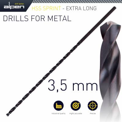 HSS DRILL BIT 3.5MM 165 X 115 EXTRA LONG — image 1