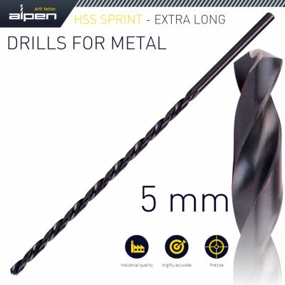 HSS DRILL BIT 5MM 195 X 135 EXTRA LONG — image 1