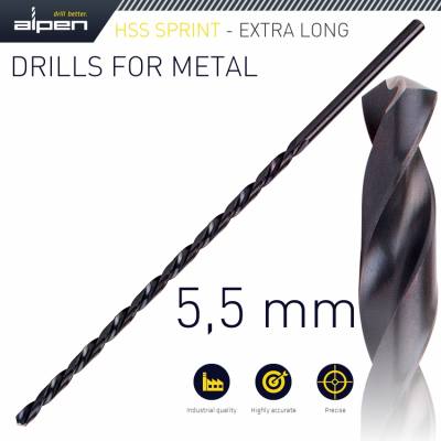 HSS DRILL BIT 5.5MM 205 X 140 EXTRA LONG — image 1