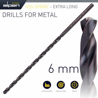 HSS DRILL BIT 6MM 205 X 140 EXTRA LONG — image 1