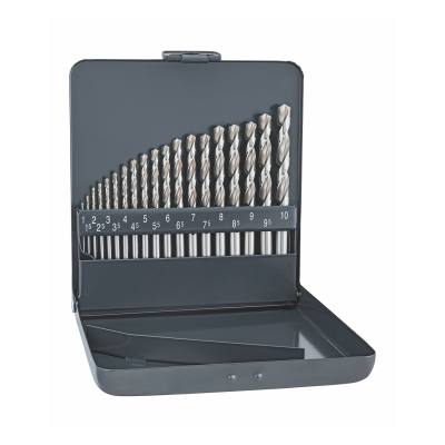 ALPEN PRO KM19 HSS-G 1 -10 X 0.5MM METAL CASE 135 SPLIT PNT SET 19 PCS — image 1