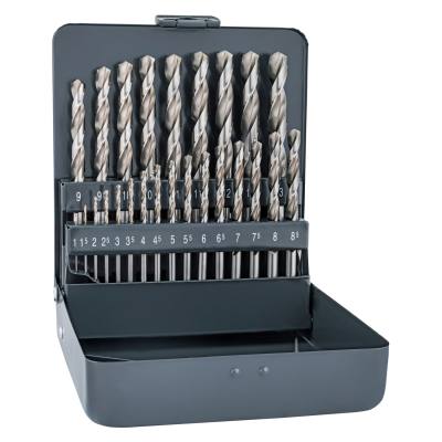 ALPEN PRO KM25 HSS-G 1 -13 X 0.5MM METAL CASE 135 SPLIT PNT SET 25 PCS — image 1