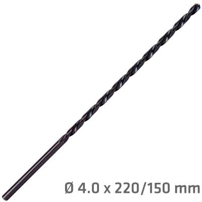 HSS DRILL BIT 4MM 220 X 150 EXTRA LONG — image 1