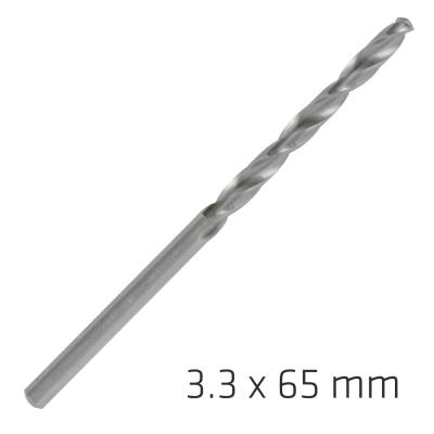 ALPEN PRO HSS 3.3MM DRILL DIN 338 RN 135 SPLIT POINT PLASTIC WALLET  ( — image 1