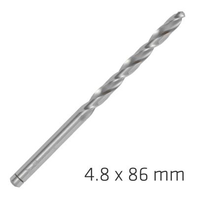 ALPEN PRO HSS 4.8MM DRILL DIN 338 RN 135 SPLIT POINT PLASTIC WALLET  ( — image 1