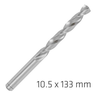 ALPEN PRO HSS 10.5MM DRILL DIN 338 RN 135 SPLIT POINT PLASTIC WALLET — image 1