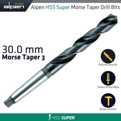 HSS SUPER 30MM MORSE TAPER 3 SHANK — image 1