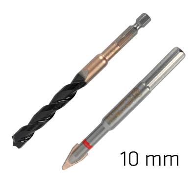 10.0MM PORCELAIN & CONCRETE C PROTECTOR DRILL BIT SET TILE — image 1
