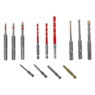 DRILL-SCREWSET KIT 13 13 PCS C PROT,MULTI 6-KANT,SDS-PLUS F4 ,4 BITS — image 1