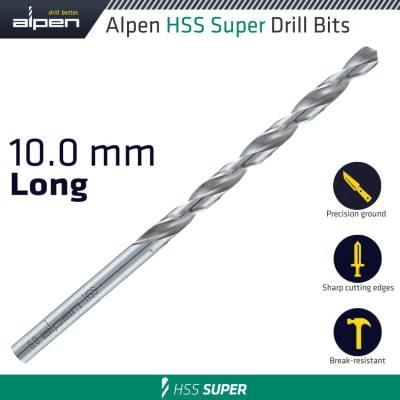 HSS SUPER DRILL BIT LONG 10 X 184MM POUCH — image 1