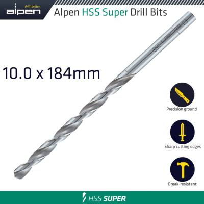 HSS DRILL BIT LONG 10 X 184MM BULK — image 1