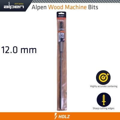 WOOD MACHINE DRILL BIT 12MM X 400MM — image 1