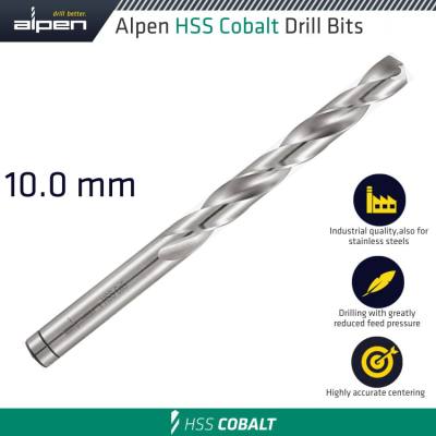 HSS COBALT DIN 338 10.00MM BULK — image 1