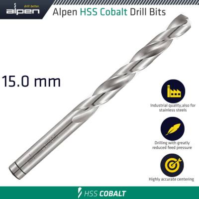 HSS COBALT DIN 338 15MM BULK — image 1