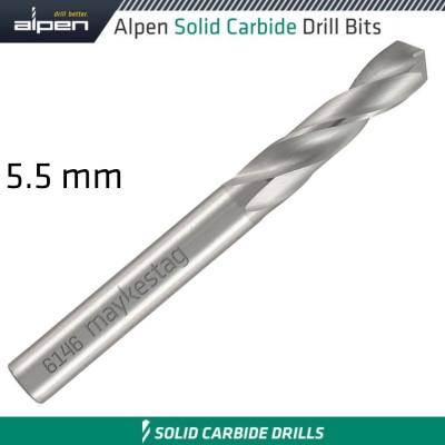ALPEN SOLID CARBIDE DRILL BIT 5.5 — image 1