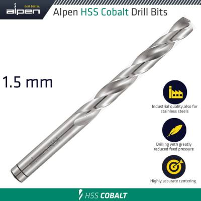 HSS COBALT DRILL BIT 1.5MM — image 1