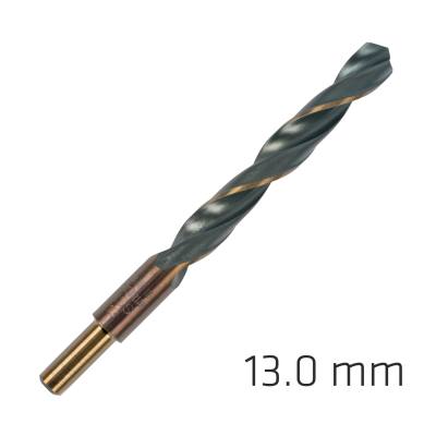 HSS SPRINT MASTER 13.0MM RED SHANK 9.5MM X1 SLEEVED DIN338 ALPEN DRILL — image 1