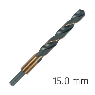 HSS SPRINT MASTER 15.0MM RED SHANK 9.5MM X1 SLEEVED DIN338 ALPEN DRILL — image 1
