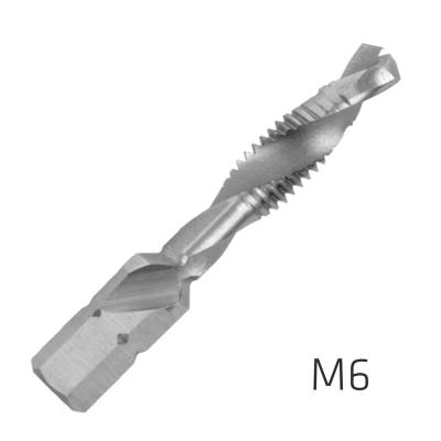 ALPEN COMBINATION TAP PLW M6 1/4' SHANK — image 1
