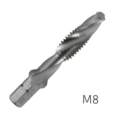 ALPEN COMBINATION TAP PLW M8 1/4' SHANK — image 1