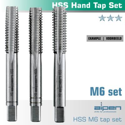 HAND TAP SET IN POUCH M6 HSS 1.0MM PITCH — image 1