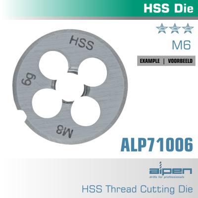 DIE 6MM ROUND 25X9MM IN POUCH HSS 1.0MM PITCH — image 1