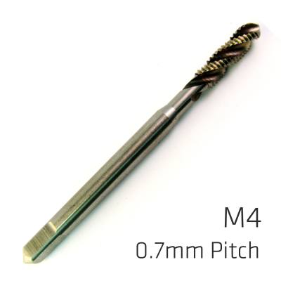 MACHINE TAP COBALT 4MM SPIRAL FLUTED IN POUCH 0.7MM PITCH — image 1
