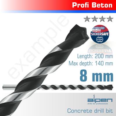 CONCRETE 8.0 X 200MM PROFI BETON DRILL BIT MASONRY — image 1