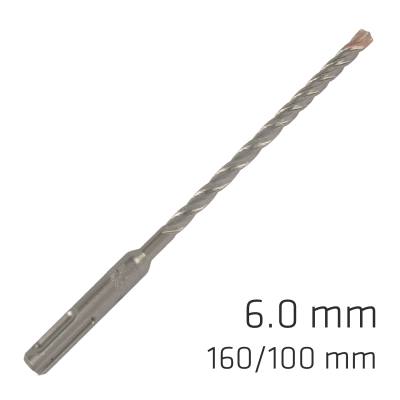 FORCE X 6.0 x 160/100 SDS-PLUS REBAR DRILL BIT X4 CUTTING EDGES - BULK — image 1