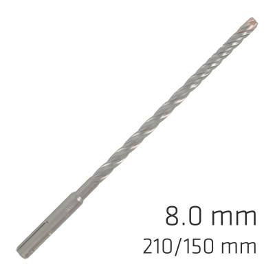 FORCE X 8.0 x 210/150 SDS-PLUS REBAR DRILL BIT X4 CUTTING EDGES - BULK — image 1