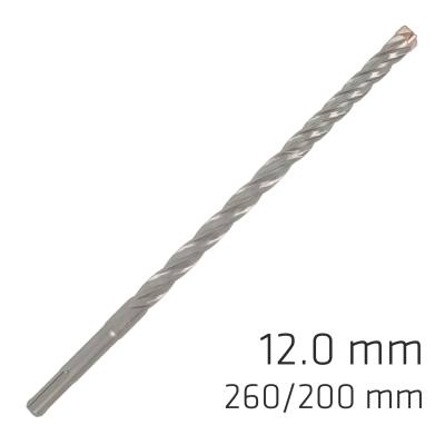 FORCE X 12.0 x 260/200 SDS-PLUS REBAR DRILL BIT X4 CUTTING EDGES - BUL — image 1