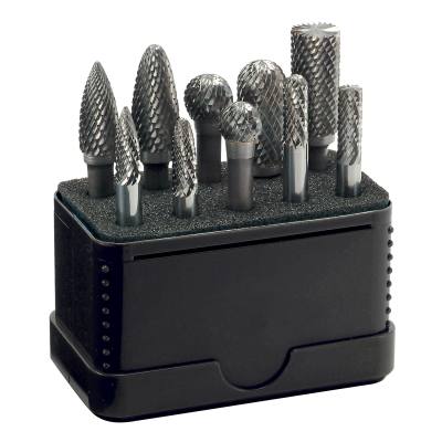 TUNGSTEN BURR SET 10PIECE 6MM SHANK — image 1