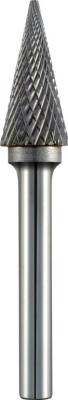 TC ROTARY BURR 6MM CONICAL POINTED NOSE FOR HARD METALS — image 1