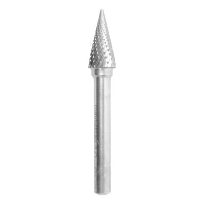 TC ROTARY BURR 10MM CONICAL POINTED NOSE FOR HARD METALS — image 1