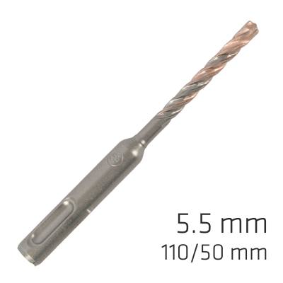 FORCE X 5.5 x 110/050 SDS-PLUS REBAR DRILL BIT X4 CUTTING EDGES — image 1