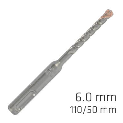 FORCE X 6.0 x 110/050 SDS-PLUS REBAR DRILL BIT X4 CUTTING EDGES — image 1