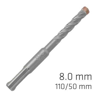 FORCE X 8.0 x 110/050 SDS-PLUS REBAR DRILL BIT X4 CUTTING EDGES — image 1