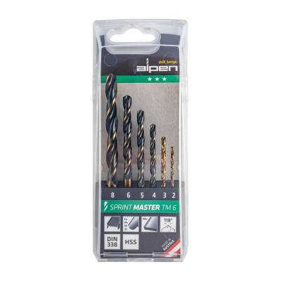 ALPEN SPRINT MASTER TM6 6-PCS 2 - 3 - 4 - 5 - 6 - 8MM HSS SET — image 1