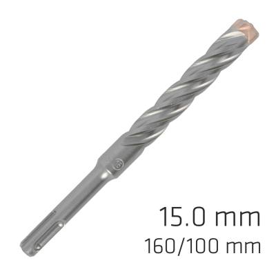FORCE X 15.0 x160/100 SDS-PLUS REBAR DRILL BIT X4 CUTTING EDGES — image 1