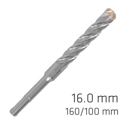 FORCE X 16.0 x160/100 SDS-PLUS REBAR DRILL BIT X4 CUTTING EDGES — image 1