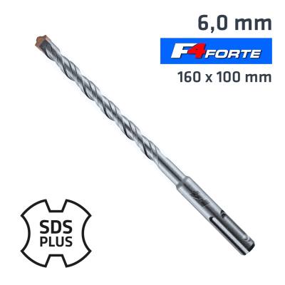 SDS PLUS DRILL HAMMER F4 BIT 160 X 100 6MM — image 1