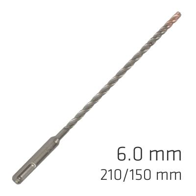 FORCE X 6.0 x 210/150 SDS-PLUS REBAR DRILL BIT X4 CUTTING EDGES — image 1