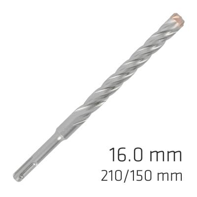 FORCE X 16.0 x 210/150 SDS-PLUS REBAR DRILL BIT X4 CUTTING EDGES — image 1