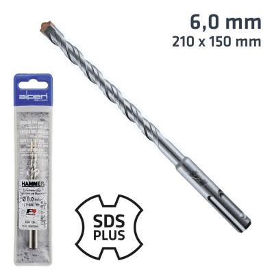 SDS PLUS 210X150 6.0MM HAMMER BIT PLASTIC WALLET — image 1