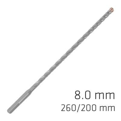 FORCE X 8.0 x 260/200 SDS-PLUS REBAR DRILL BIT X4 CUTTING EDGES — image 1