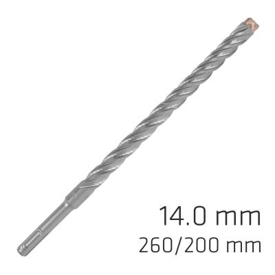 FORCE X 14.0 x 260/200 SDS-PLUS REBAR DRILL BIT X4 CUTTING EDGES — image 1