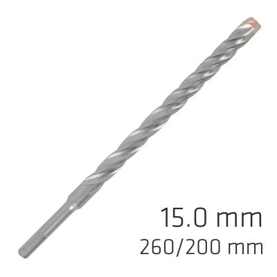 FORCE X 15.0 x 260/200 SDS-PLUS REBAR DRILL BIT X4 CUTTING EDGES — image 1