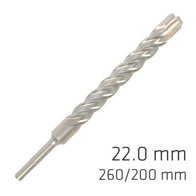 FORCE X 22.0 x 250/200 SDS-PLUS REBAR DRILL BIT X4 CUTTING EDGES — image 1